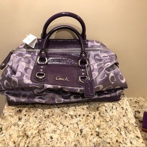 Authentic Purple Coach Bag